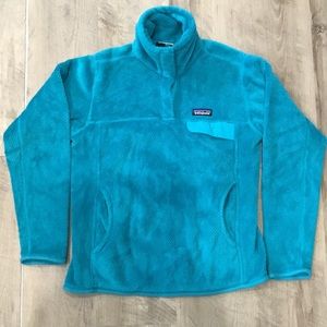 Patagonia Women’s Re-Tool Snap T Fleece Pullover Polartec Blue Size Medium